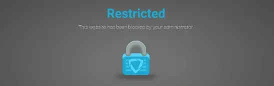 Restricted access message for a gaming website, showing a message that access is restricted to users.
