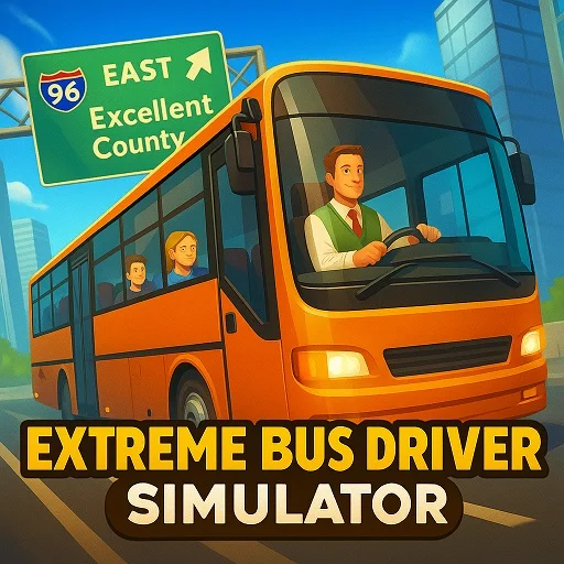 Extreme Bus Driver Simulator Unblocked - Large bus navigating a steep mountain road with sharp curves, play free online no download