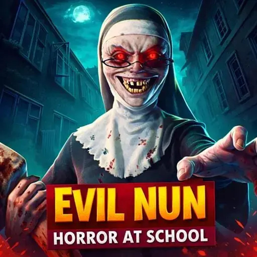 Evil Nun Horror at School Unblocked - Terrifying nun chasing you through dark haunted school hallways, horror escape, play free online no download