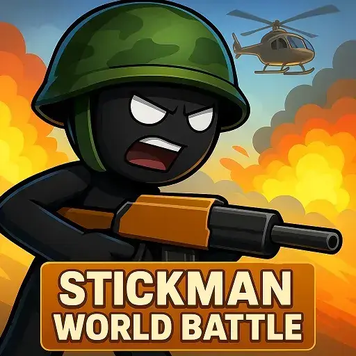 Stickman World Battle Unblocked - Stick figure armies clashing in epic battlefield, free online strategy browser game