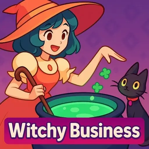 Witchy Business Witchcraft Simulator Unblocked - Cozy witch shop with bubbling cauldrons, potions and magical ingredients, fantasy business sim, play free online no download